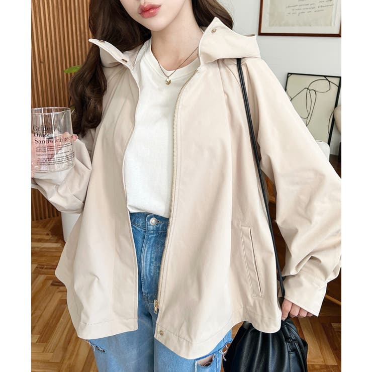 バックチュールレイヤードマウンテンパーカー コットンライクツイル | moment+ | 詳細画像36 