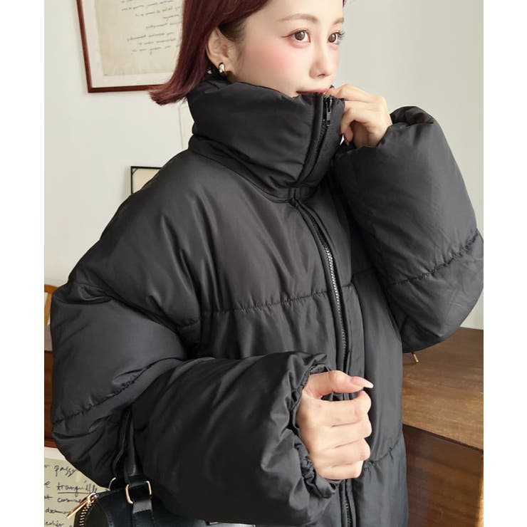 エコダウンスタンドカラーオーバーサイズブルゾン | moment+ | 詳細画像18 