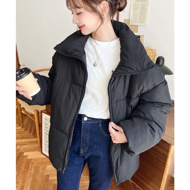 エコダウンスタンドカラーオーバーサイズブルゾン | moment+ | 詳細画像26 