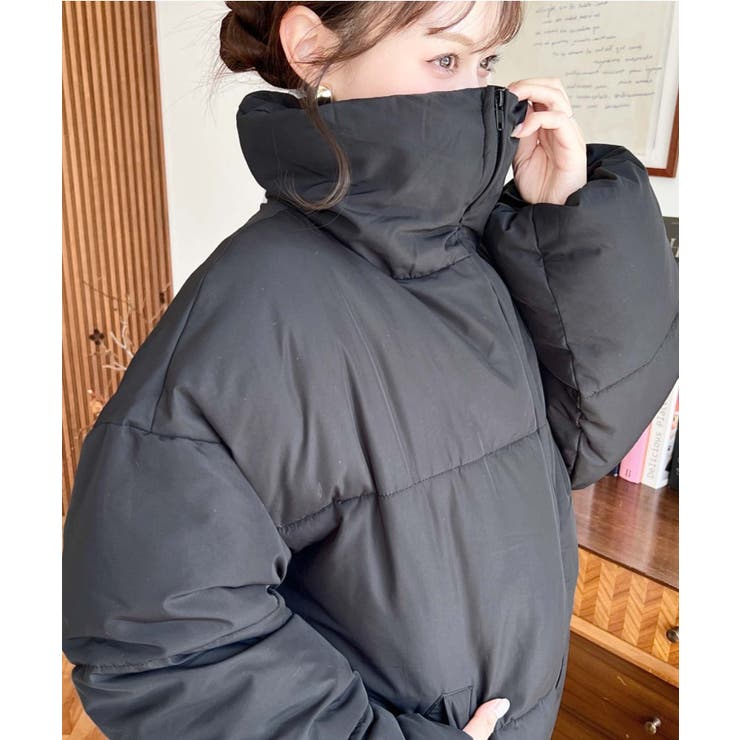 エコダウンスタンドカラーオーバーサイズブルゾン | moment+ | 詳細画像27 