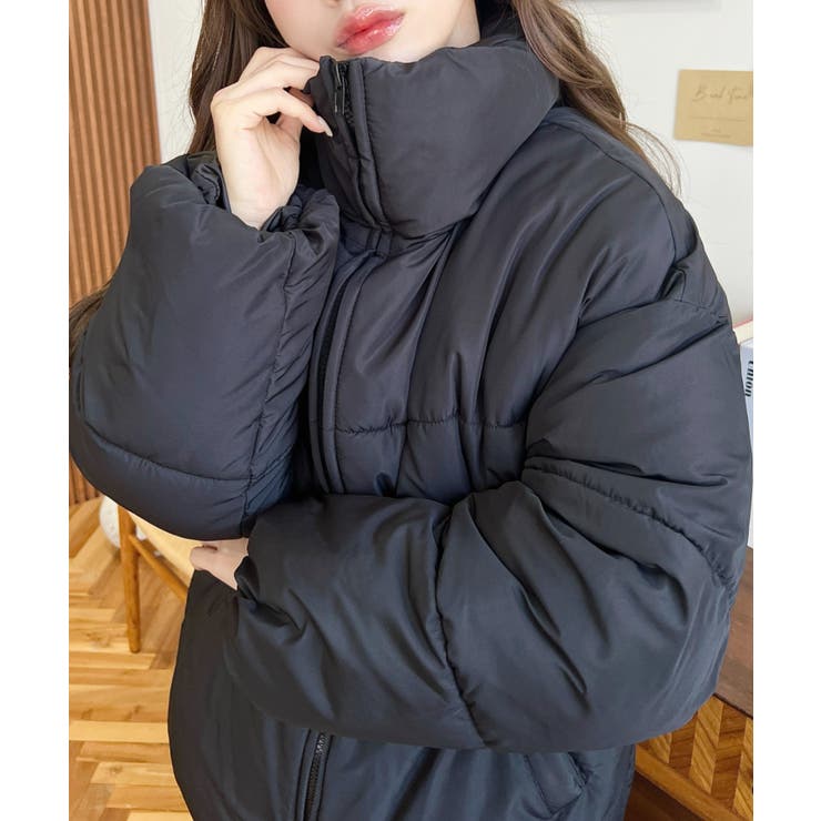 エコダウンスタンドカラーオーバーサイズブルゾン | moment+ | 詳細画像31 