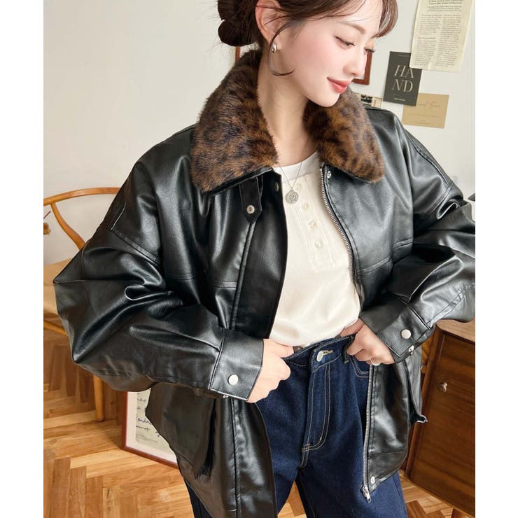 取外し可能ファーティペット付きヴィンテージライクマットフェイク