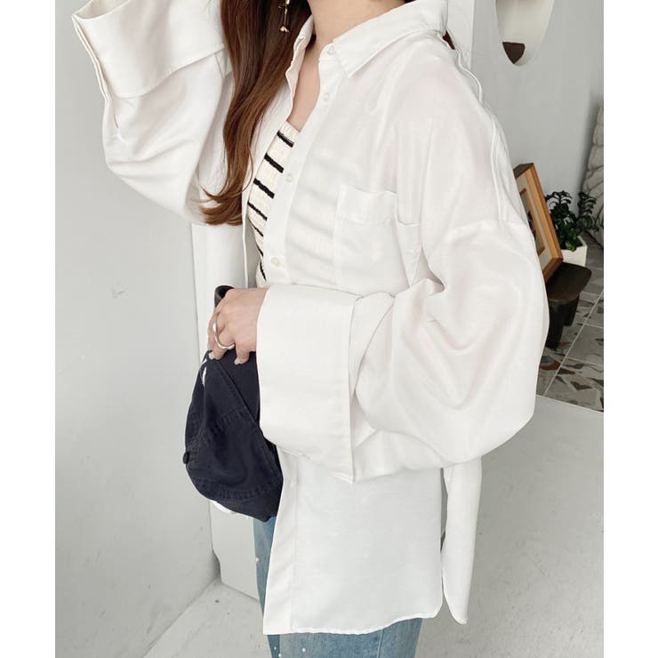 ワイドスリーブオックスシャツ | moment+ | 詳細画像12