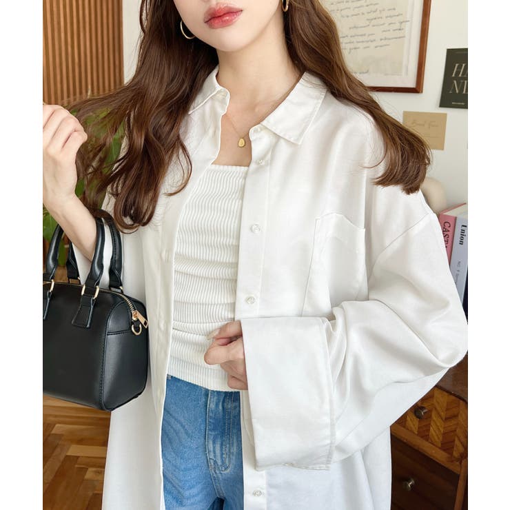 ワイドスリーブオックスシャツ | moment+ | 詳細画像2