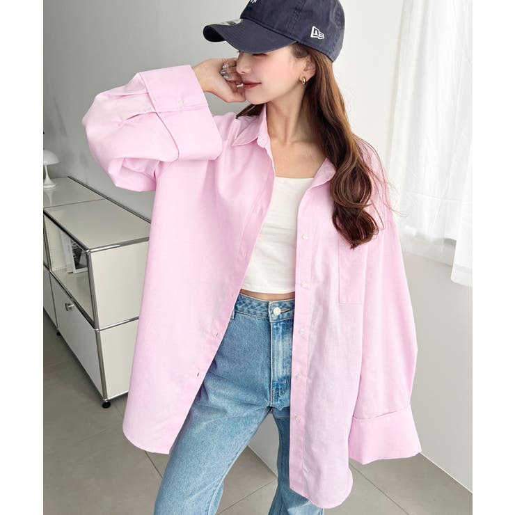 ワイドスリーブ長袖オックスシャツ | moment+ | 詳細画像30 