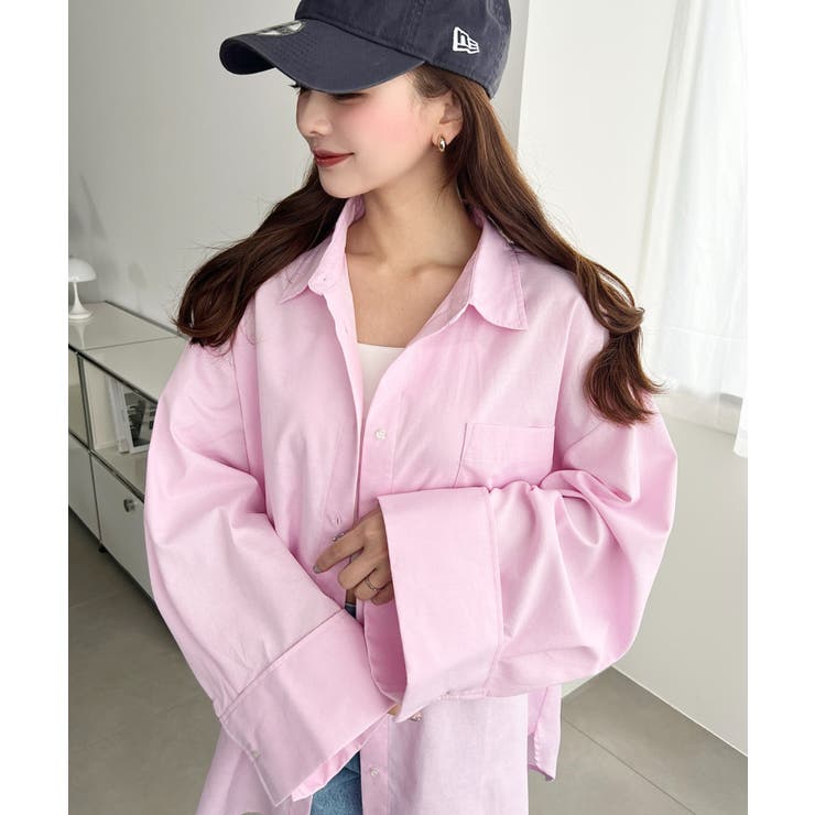 ワイドスリーブ長袖オックスシャツ | moment+ | 詳細画像31 