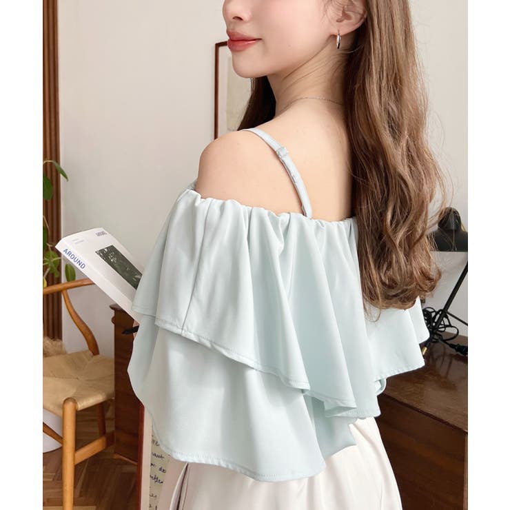 2WAYオフショルフリルブラウス | moment+ | 詳細画像16 