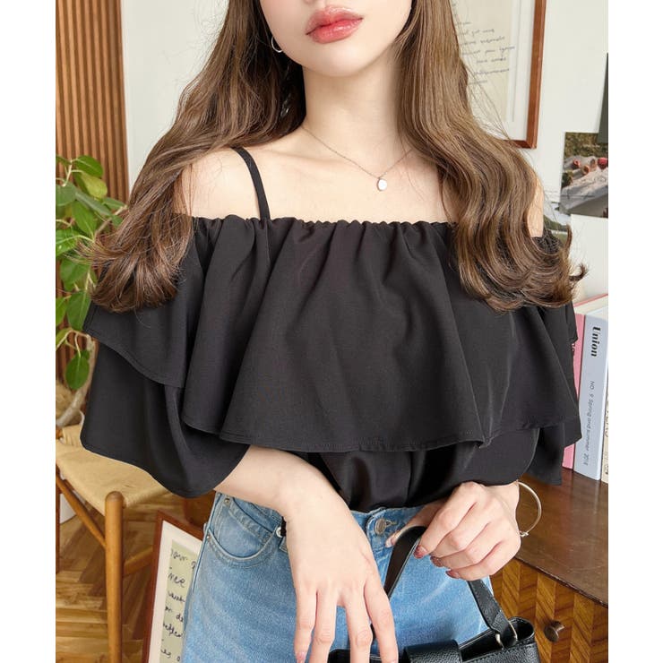 2WAYオフショルフリルブラウス | moment+ | 詳細画像20 