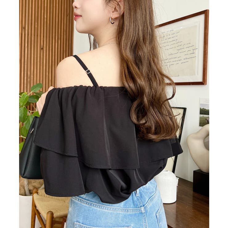 2WAYオフショルフリルブラウス | moment+ | 詳細画像22 