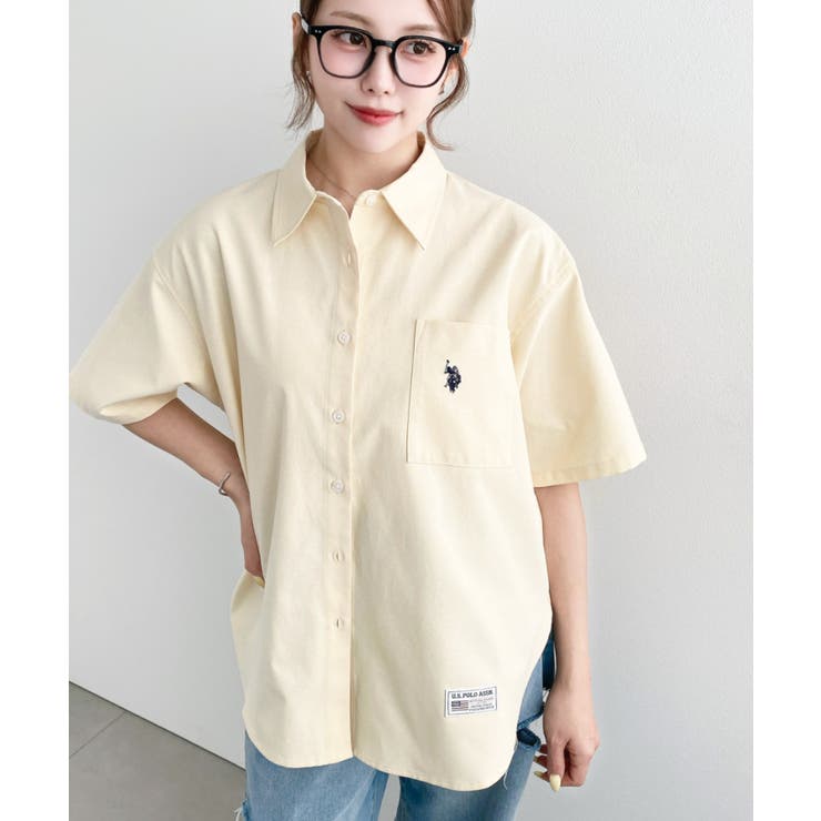 U.S.POLO ASSN.ワンポイント刺繍半袖オックスシャツ | moment+ | 詳細画像41 