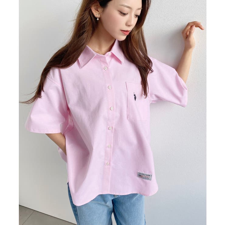 U.S.POLO ASSN.ワンポイント刺繍半袖オックスシャツ | moment+ | 詳細画像51 