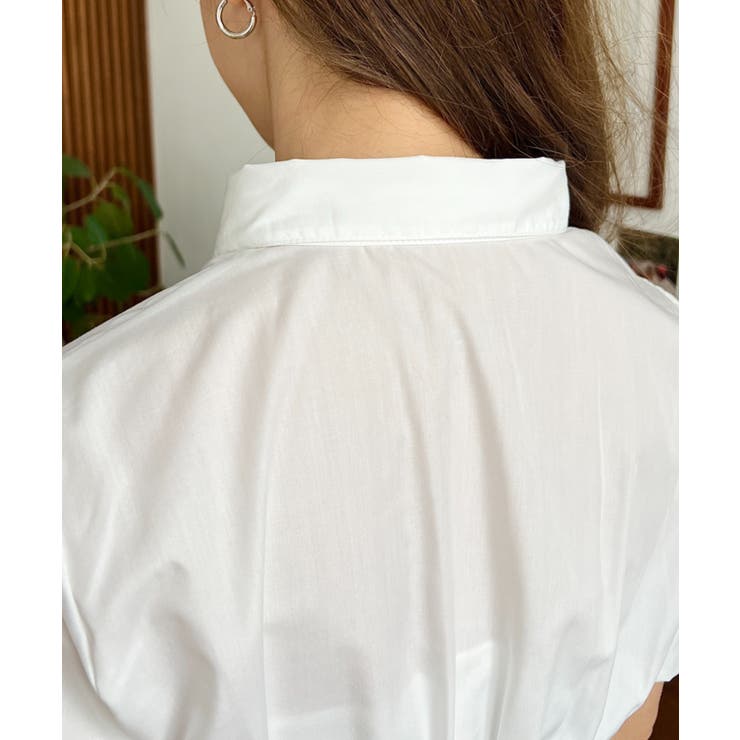 TCブロードシャーリングビスチェデザインブラウス | moment+ | 詳細画像14 