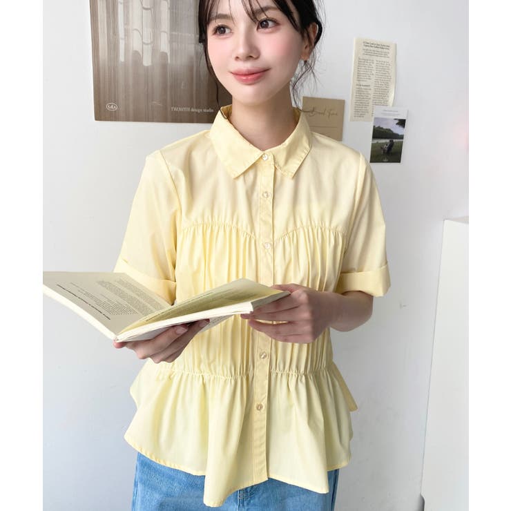 TCブロードシャーリングビスチェデザインブラウス | moment+ | 詳細画像27 