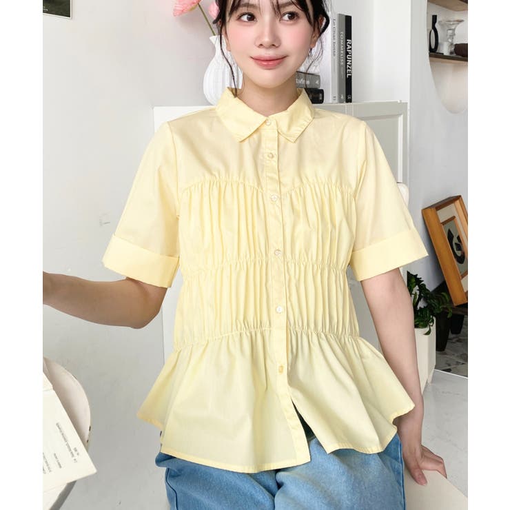 TCブロードシャーリングビスチェデザインブラウス | moment+ | 詳細画像28 