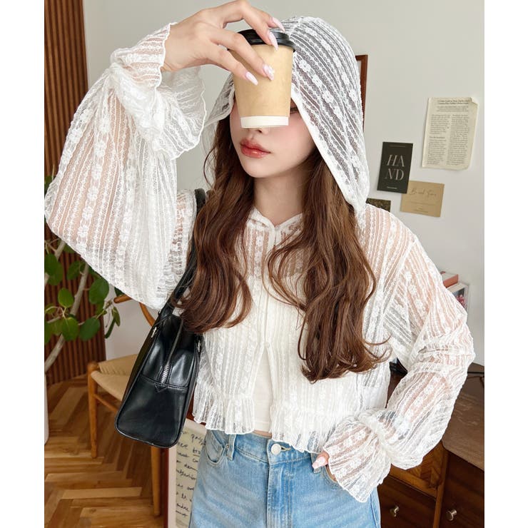 Chiffon Embroidery Frillショートカーディガン 新品 楽天市場】フラワービジュー付きショート丈リブニット