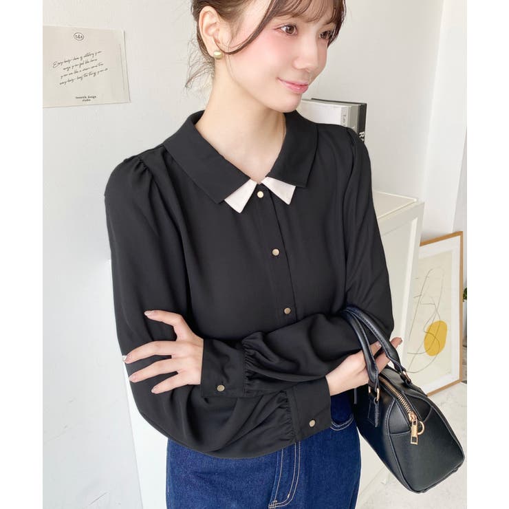 PLEATS PLEASE　ショールカラー　長袖ブラウス　美品 総柄 PLEATS PLEASE プリーツプリーズ イッセイミヤケ PP79-JK724 プリーツ