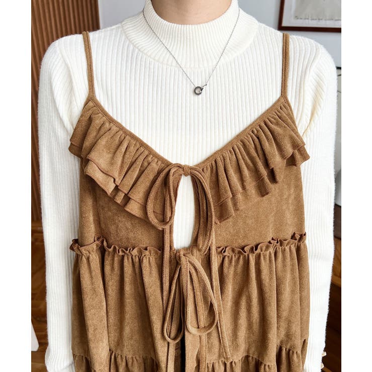 ダブルリボンフリルティアードキャミソール | moment+ | 詳細画像15 