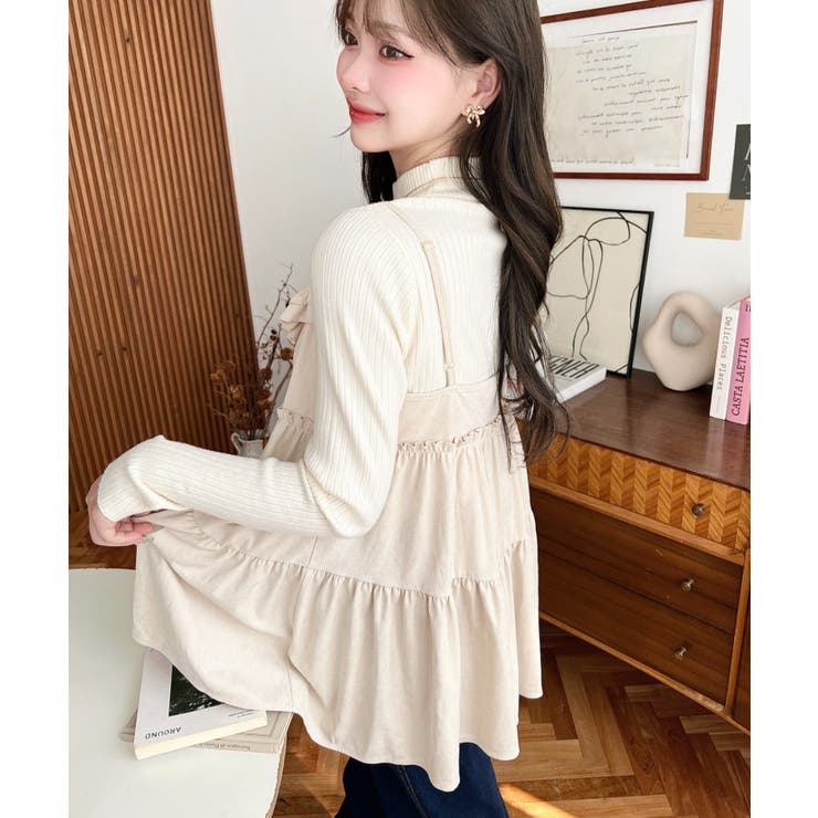 ダブルリボンフリルティアードキャミソール | moment+ | 詳細画像5 