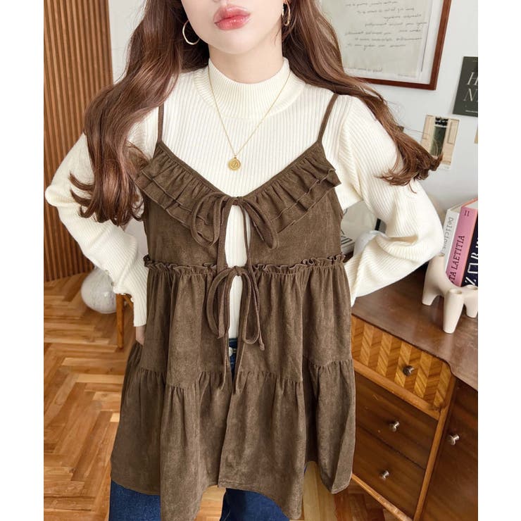 ダブルリボンフリルティアードキャミソール | moment+ | 詳細画像8 