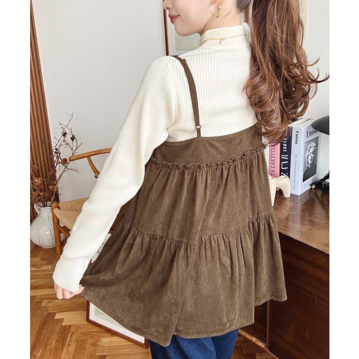 ダブルリボンフリルティアードキャミソール | moment+ | 詳細画像9 