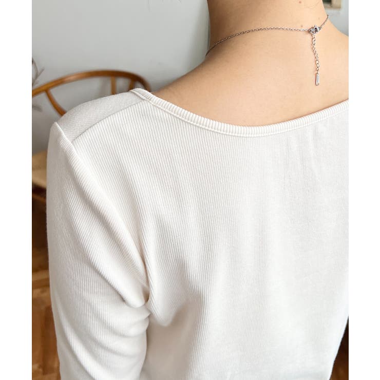 フロントギャザーショートカーディガン | moment+ | 詳細画像10 