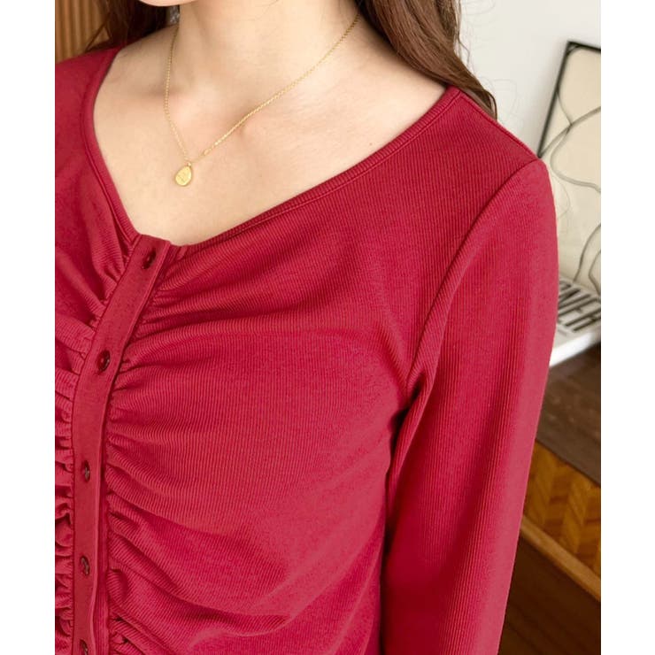 フロントギャザーショートカーディガン | moment+ | 詳細画像36 