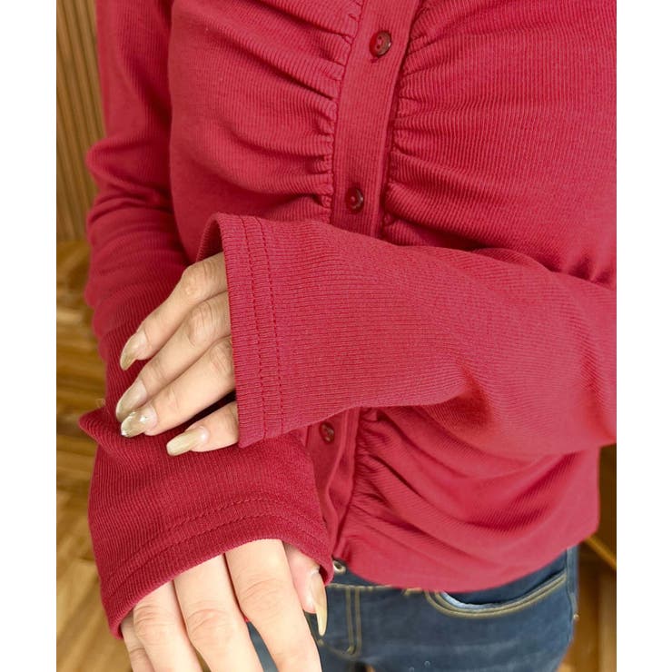 フロントギャザーショートカーディガン | moment+ | 詳細画像38 