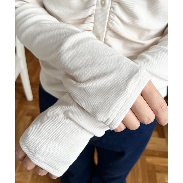 フロントギャザーショートカーディガン | moment+ | 詳細画像8 