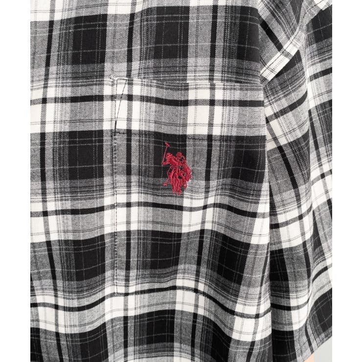 U.S.POLO ASSN.ワンポイント刺繍半袖チェックシャツ | moment+ | 詳細画像23 
