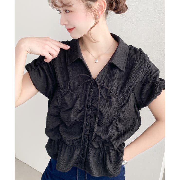 シャーリングスキッパーシャツ | moment+ | 詳細画像11 