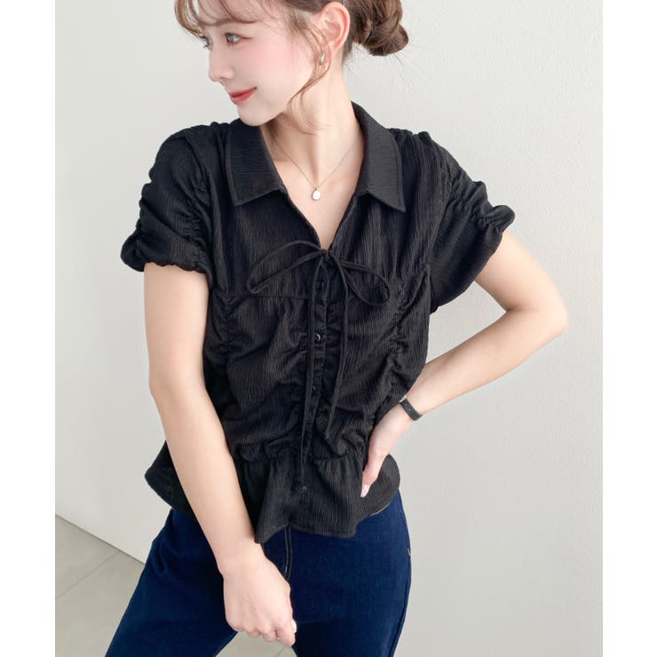 シャーリングスキッパーシャツ | moment+ | 詳細画像15 