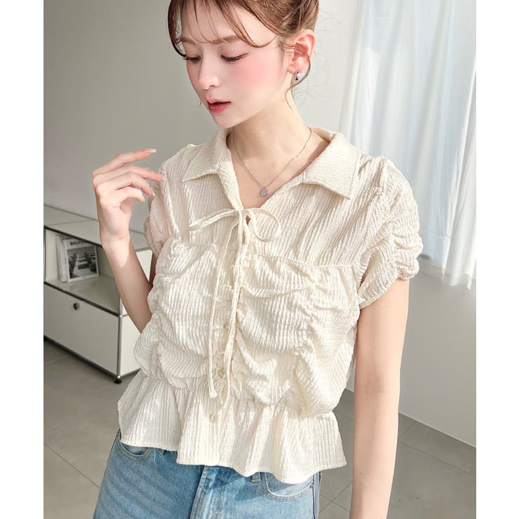 シャーリングスキッパーシャツ | moment+ | 詳細画像20 