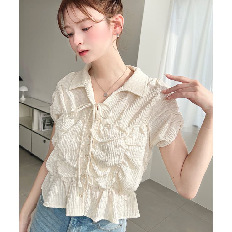 シャーリングスキッパーシャツ | moment+ | 詳細画像21 