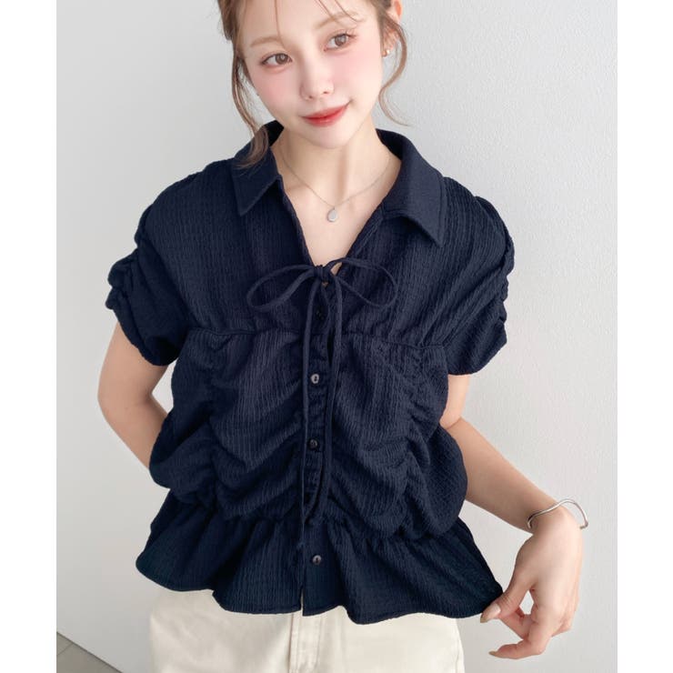 シャーリングスキッパーシャツ | moment+ | 詳細画像22 