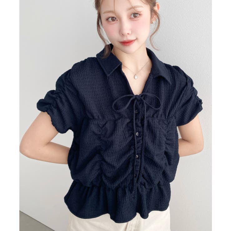 シャーリングスキッパーシャツ | moment+ | 詳細画像23 