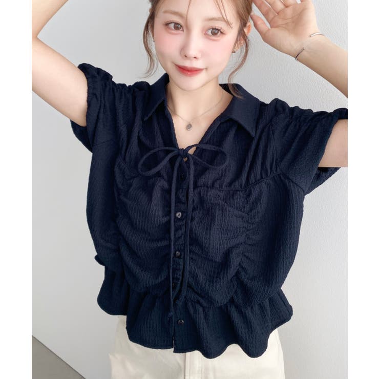 シャーリングスキッパーシャツ | moment+ | 詳細画像25 