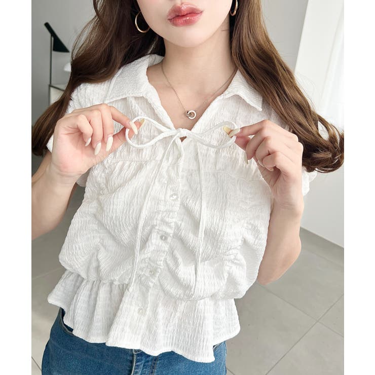 シャーリングスキッパーシャツ | moment+ | 詳細画像3 