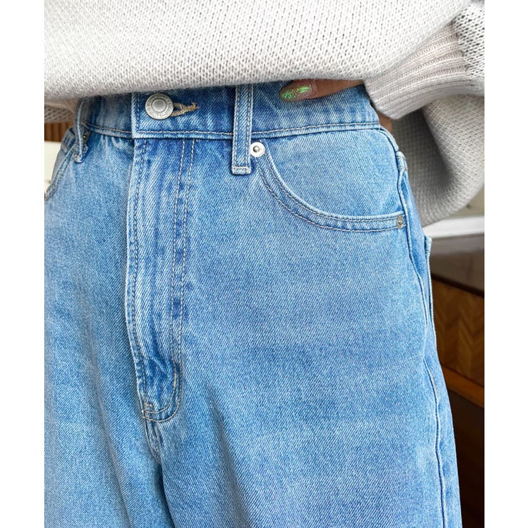 ヘビーツイル&デニムダメージストレートパンツ | moment+ | 詳細画像29 