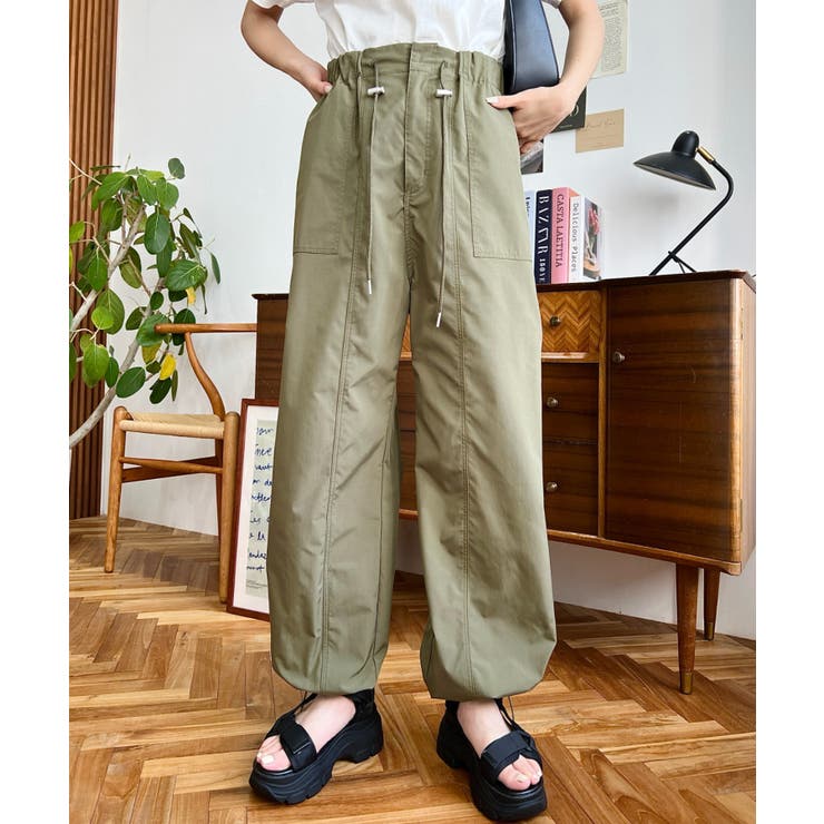 すそドロストワークパンツ | moment+ | 詳細画像13 