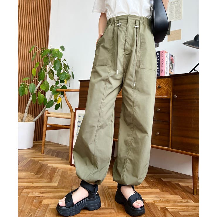 すそドロストワークパンツ | moment+ | 詳細画像15 