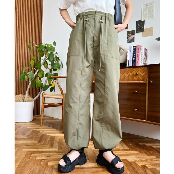 すそドロストワークパンツ | moment+ | 詳細画像17 