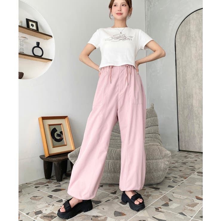 すそドロストワークパンツ | moment+ | 詳細画像32 