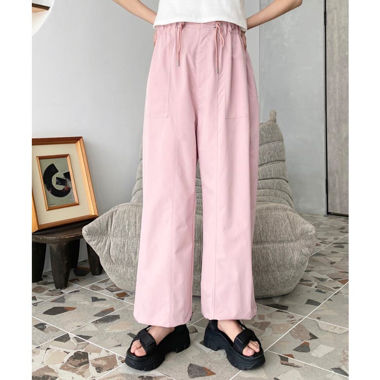 すそドロストワークパンツ | moment+ | 詳細画像33 