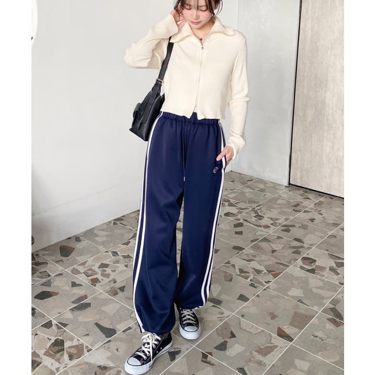 ロゴ刺繍トラックジャージパンツ | moment+ | 詳細画像13 