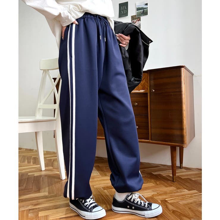 ロゴ刺繍トラックジャージパンツ | moment+ | 詳細画像15 