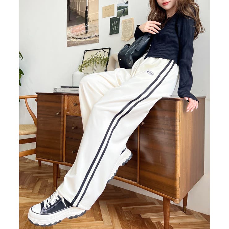 ロゴ刺繍トラックジャージパンツ | moment+ | 詳細画像23 