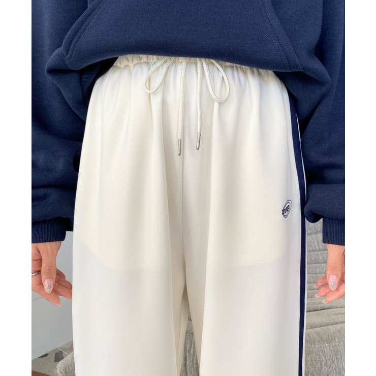 ロゴ刺繍トラックジャージパンツ | moment+ | 詳細画像3 