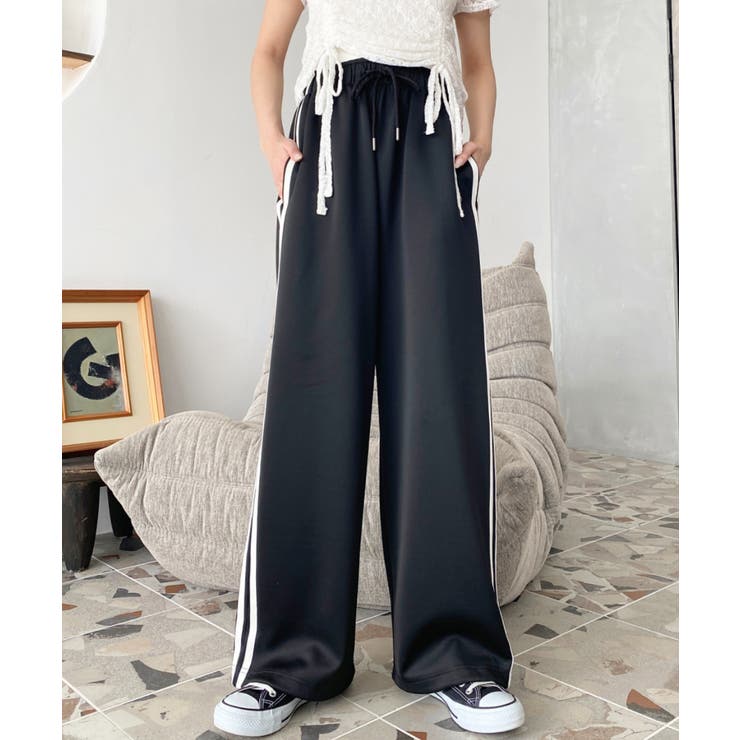 ロゴ刺繍トラックジャージパンツ | moment+ | 詳細画像32 