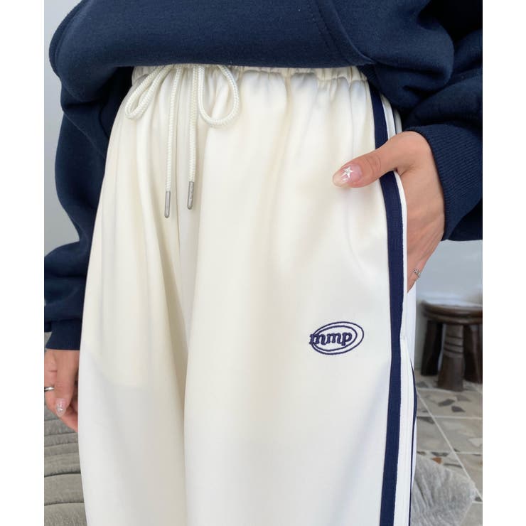 ロゴ刺繍トラックジャージパンツ | moment+ | 詳細画像4 