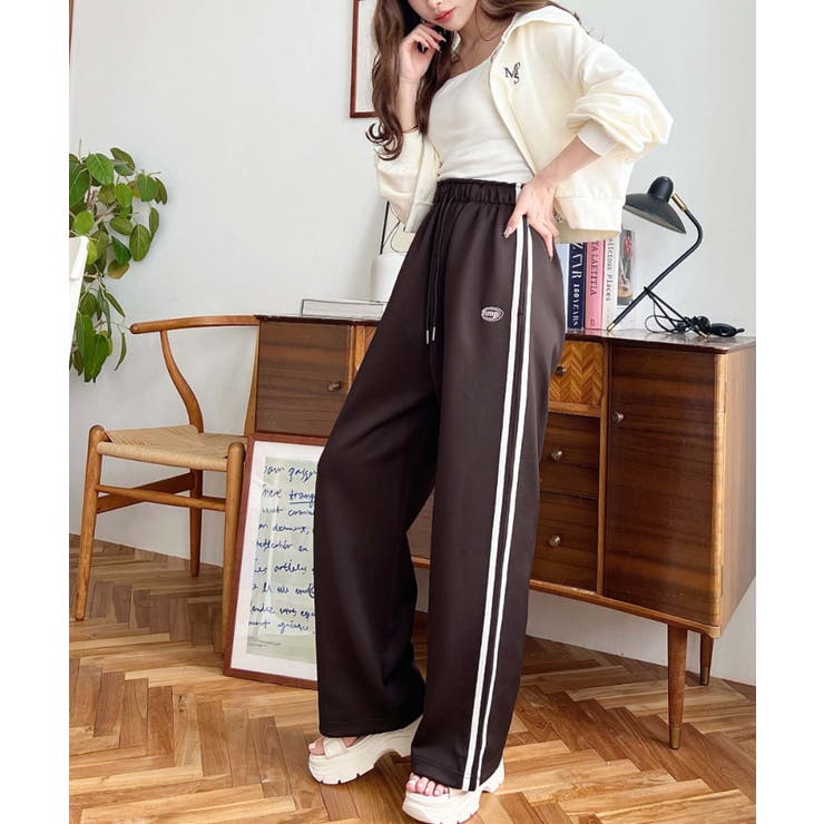 ロゴ刺繍トラックジャージパンツ | moment+ | 詳細画像43 